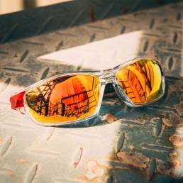 Hombres de fotograma completo polarizado UV Protección al aire libre Gafas de sol deportivas con visión nocturna