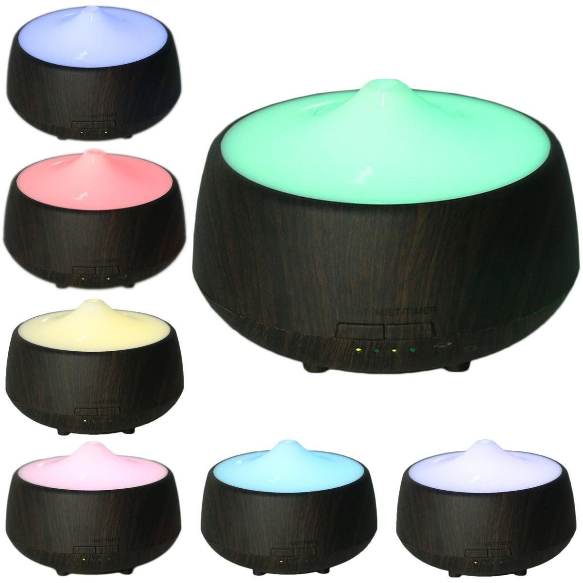 110-240V 7 Color LED Atomizador Aroma Aroma Humidificador Ultrasónico Difusor Vapor Purificador de aire