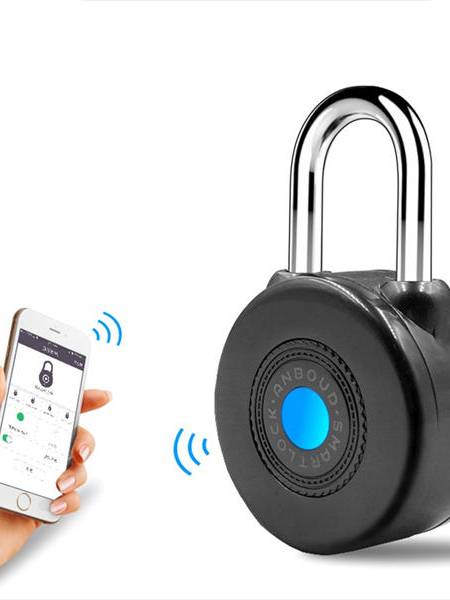 Bluetooth Smart cerradura Anti Alarma de robo cerradura para ciclismo Moto Puerta con control de APP