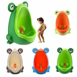 Moda rana niño bebé entrenamiento para el baño niños orinal orinal entrenador orina Cuarto de baño accesorios decoración
