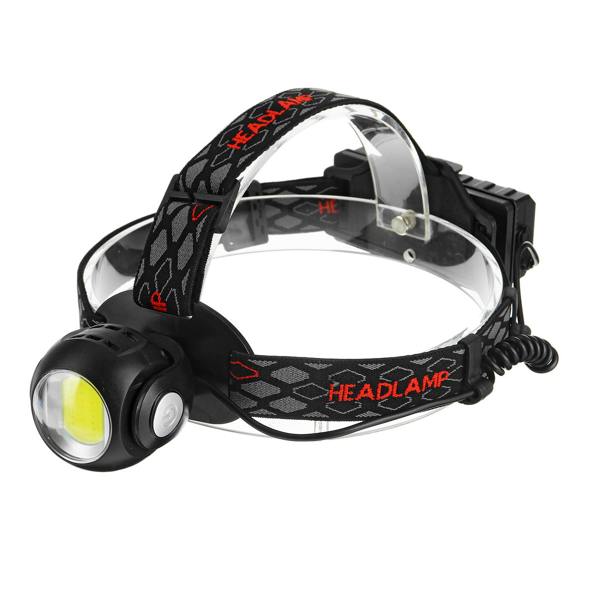 BIKIGHT 1315B 650LM T6 + COB LED Luz de cabeza de antorcha de faro recargable USB Lámpara para caza Ciclismo de montaña