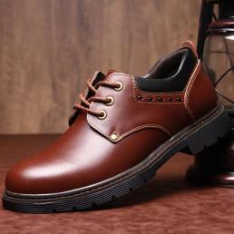 Classic Round Toe Vestido Zapato Soft Business Casual Oxfords