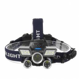 21 LED Linterna frontal 9 modos USB recargable Impermeable Linterna al aire libre Deportes Correr Ciclismo