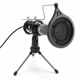 Bakeey Studio Condenser Micrófono Set Recording Broadcasting Mic con soporte para PC Phone Karaoke