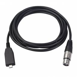 REXLIS TY18 TYPE-C a XLR Cable de audio de micrófono 6 mm macho a hembra Micrófono línea de grabación 2/3M para Teléfono