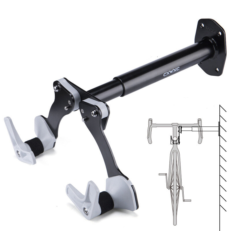 BIKIGHT Soporte ajustable para candado de almacenamiento para bicicleta Soporte de pared para bicicleta Almacenamiento P
