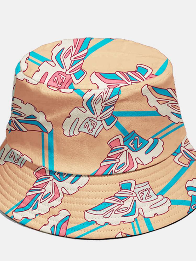 Zapatillas unisex de algodón Patrón Fashion Sport Sunshade Bucket Sombrero