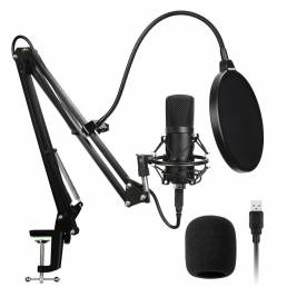 Bakeey BM700 Audio condensador profesional 3.5 mm Estudio con cable Micrófono Grabación vocal KTV Karaoke Micrófono para