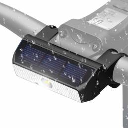 Luz inteligente XANES® SFL20 Sensor LED solar Faros delanteros Impermeable Advertencia de seguridad Lámpara Luz nocturna
