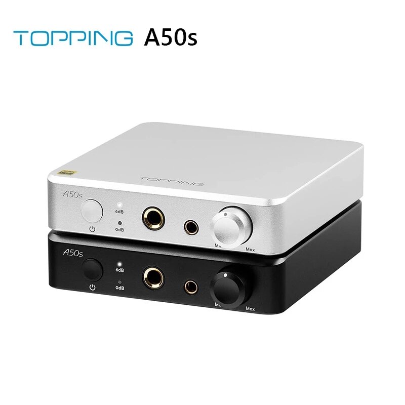 TOPPING A50S 4.4 mm Equilibrado 6.35 mm Auricular insignia NFCA Hi-Res Audio Pre AMP de un solo extremo Amplificador