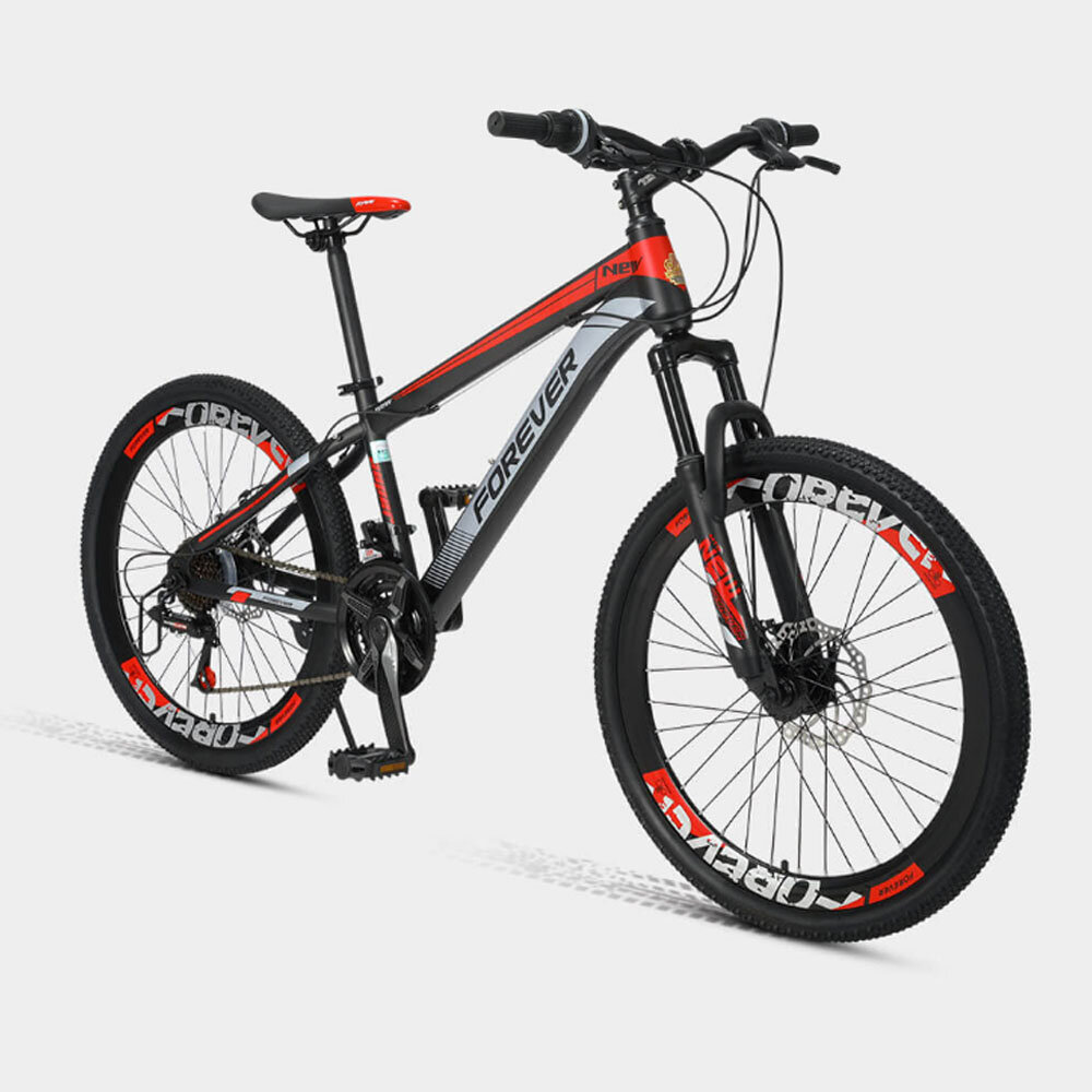[De Xiaomi Youpin] PARA SIEMPRE P10 22/24 pulgadas 24 velocidades Youth Bicicleta de montaña Freno de disco doble Absorc