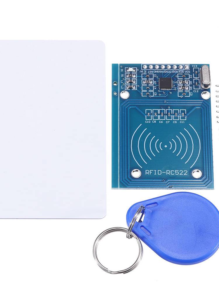 RFID-RC522 Lector de tarjetas RF IC Sensor Módulo con S50 Tarjeta en blanco y llavero para Raspberry Pi