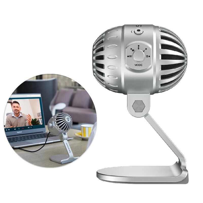 Saramonic SmartMic MTV550 con cable USB Micrófono Monitoreo en tiempo real Condensador de micrófono para iPhone Android