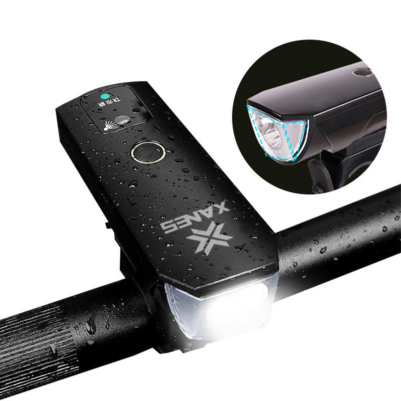 XANES 600LM T6 Luz de la Bicicleta de Inteligente Inducción IPX4 USB Recargable 80° Gran Reflector