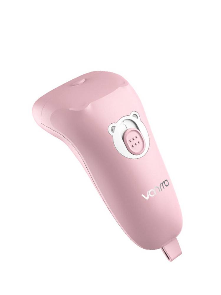 VANRRO V808 inteligente eléctrico Uña cortadora automática UV esterilización recortadora manicura para cuidado suave del