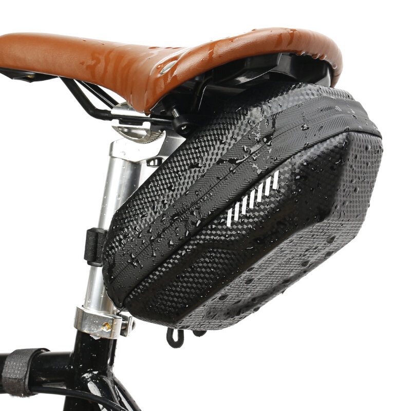 B-soul 20x10x9cm Impermeable Bicicleta Bolsa Alforjas para bicicleta Asiento Trasero Almacenamiento Bolsa al aire libre