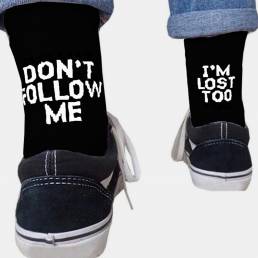 Alfabeto de moda unisex calcetines