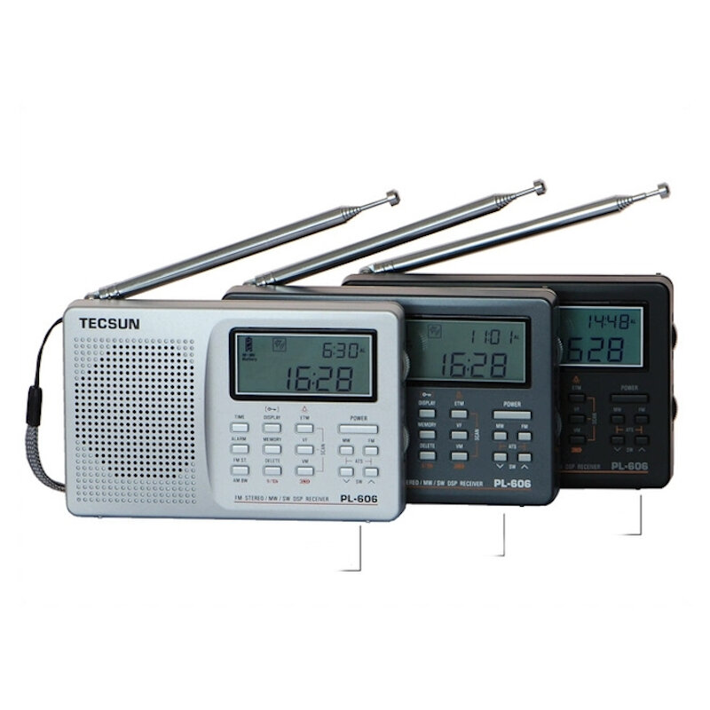 Tecsun PL-606 Full Banda Demodulación digital Estéreo Radio Reproductor de audio para estudiantes mayores