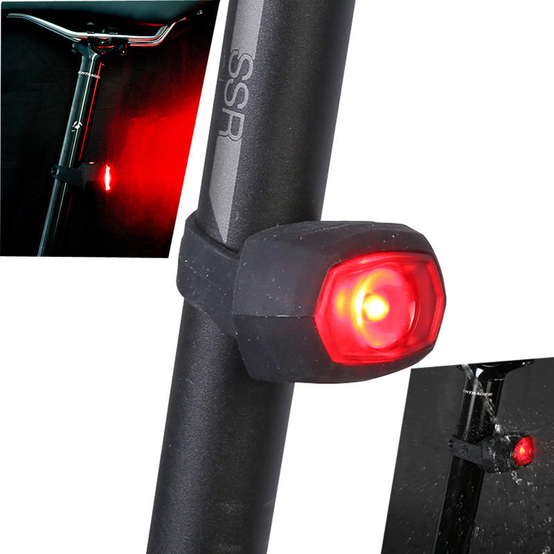 SAHOO 71392 Rojo LED Luces traseras de bicicleta IPX4 Impermeable 3 modos de carga USB Linterna de advertencia