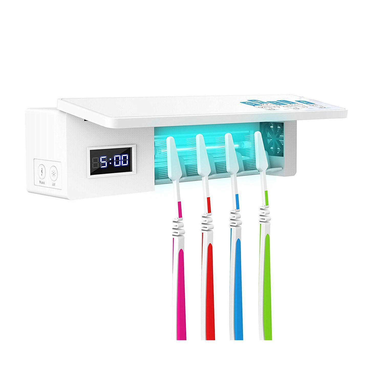 Esterilizadordecepillodedientesluz UV Caja Limpiador de cepillo de dientes antibacteriano