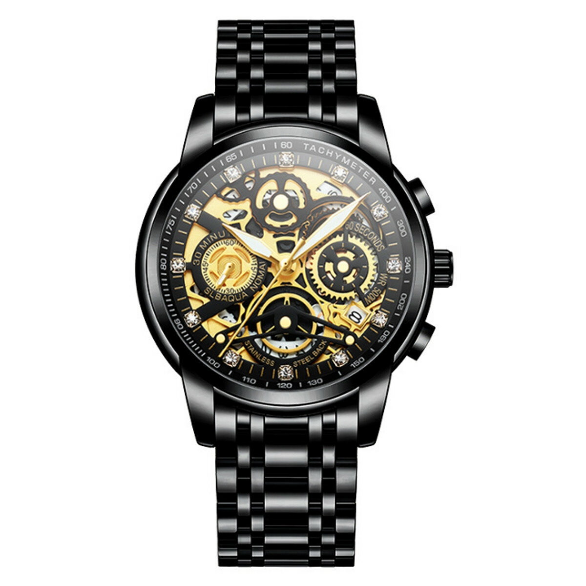 NEKTOM 8202 Reloj para hombre de moda Impermeable Cronógrafo Fecha luminosa Pantalla Reloj de cuarzo