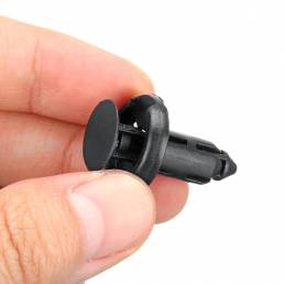 50pcs 8 mm negro plástico puerta moldura clip retenedor del clip Coche clip sujetador para Toyota