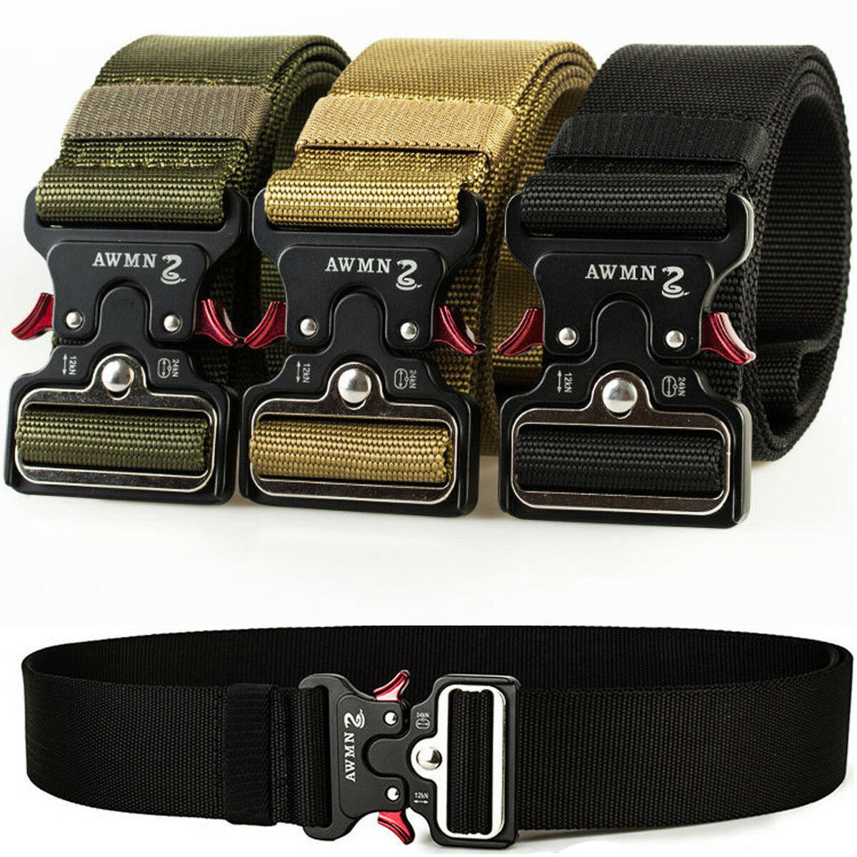 1.89 "de ancho táctico Nylon Cinturón Ejército de servicio pesado militar Pantalones de entrenamiento