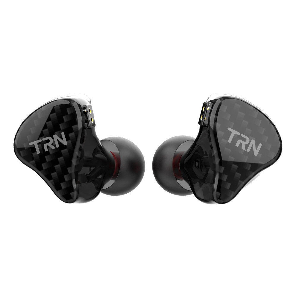 TRN H2 Control por cable HiFi de graves pesados en la oreja Auricular Auriculares Unidad dinámica Auriculares desmontabl