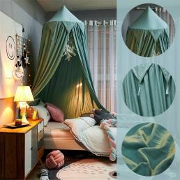Estilo nórdico Princess Kids Baby Bed Room Canopy Mosquitera Cortina para ropa de cama Dome Carpa