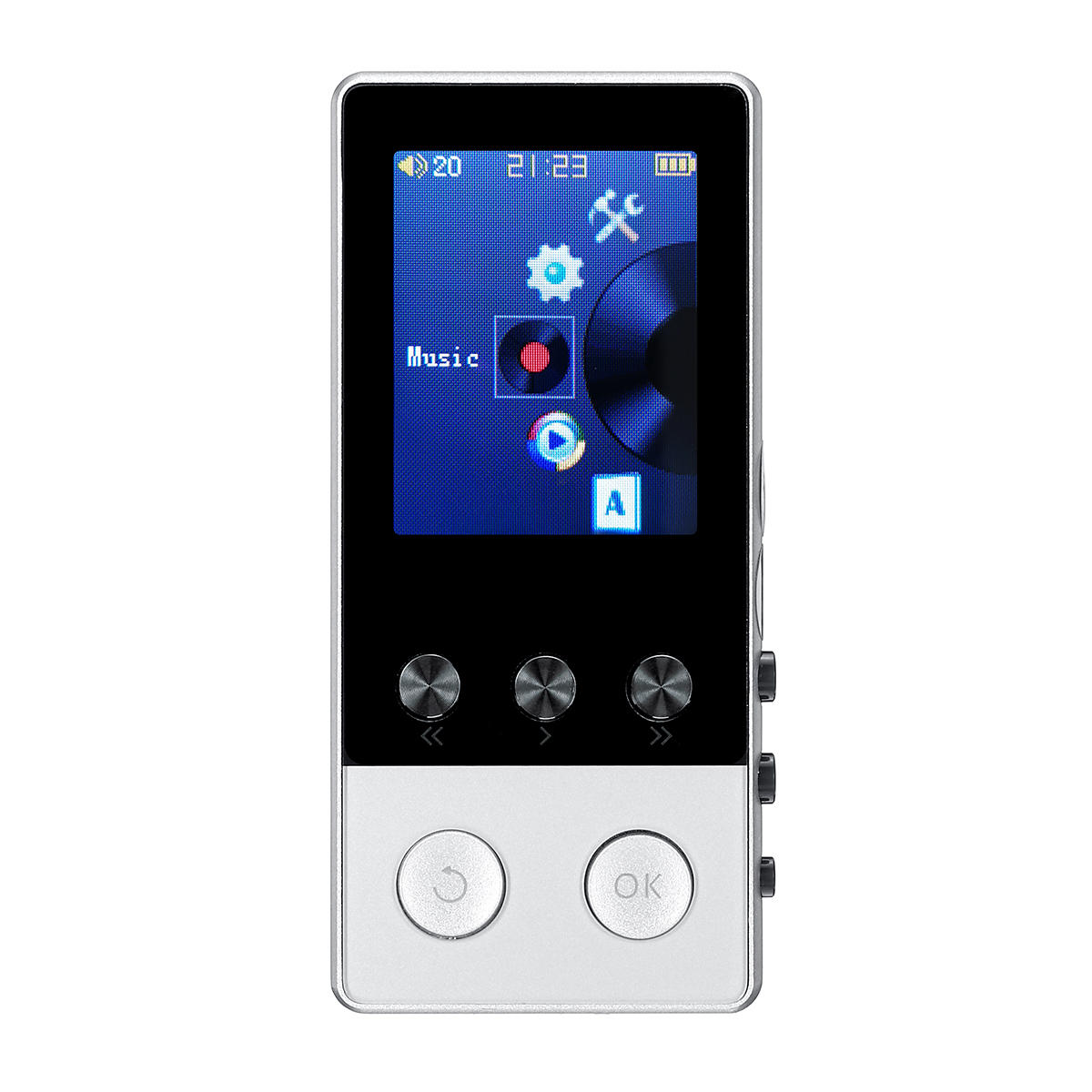 MP3 MP4 Reproductor de música bluetooth Sonido sin pérdida FM portátil Radio Grabación de voz Lectura TF