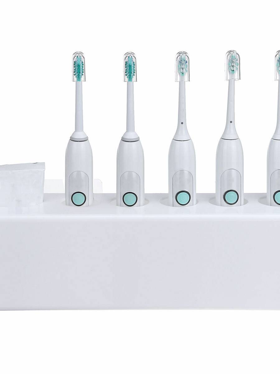 1 Uds soporte para cepillo de dientes eléctrico montado en la pared soporte para pasta de dientes Cuarto de baño Organiz
