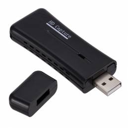 GRWIBEOU HDMI a USB 2.0 Tarjeta de captura de video TV DVD Tarjeta de adaptador de captura de video y audio para computa