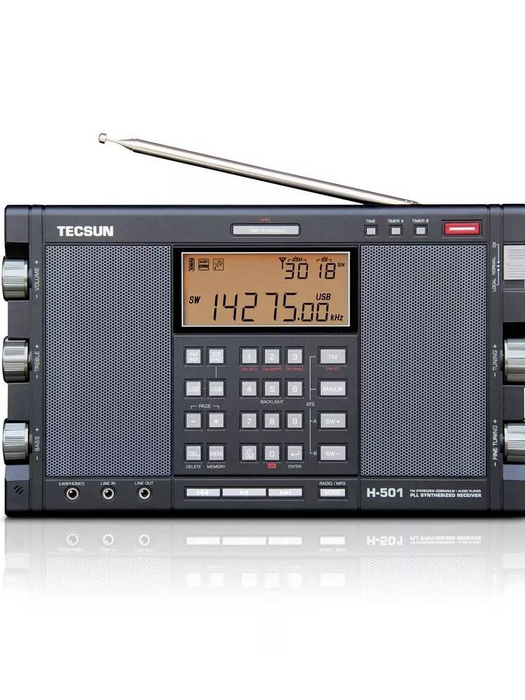 TECSUN H-501 FM LW MW SW SSB Full Banda Radio DSP Altavoz estéreo digital para computadora Reproductor de Misic