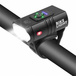 2xT6 LED 800Lm Faro de bicicleta 1000mAh Super brillante 6 modos Ajustable USB Recargable Delantero de bicicleta Lámpara